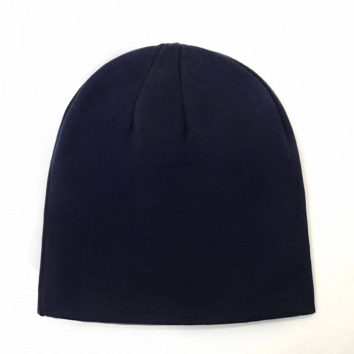 Spandex Beanie - Multi-Coloured, No Cuff Navy OSFA