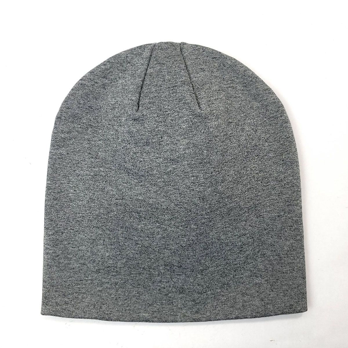 Spandex Beanie - Multi-Coloured, No Cuff Dark Grey OSFA