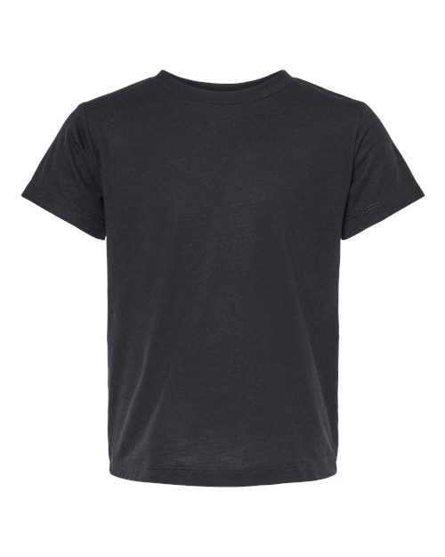 BELLA + CANVAS 3413T, Toddler Triblend Tee, Solid Black Triblend