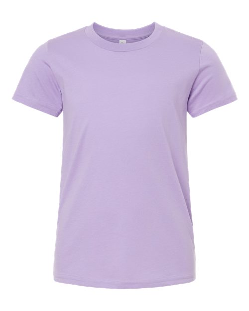 BELLA + CANVAS 3001Y, Youth Jersey Tee, Dark Lavender