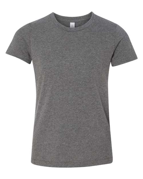 BELLA + CANVAS 3001YCVC, Youth Cvc Jersey Tee, Deep Heather