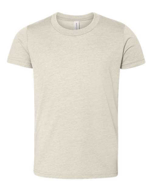 BELLA + CANVAS 3001YCVC, Youth Cvc Jersey Tee, Heather Dust
