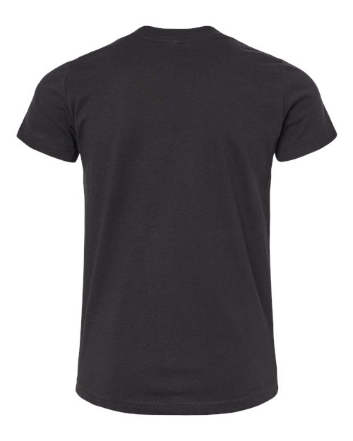 BELLA + CANVAS 3001YCVC, Youth Cvc Jersey Tee, Solid Black Blend