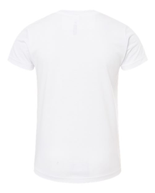 BELLA + CANVAS 3001YCVC, Youth Cvc Jersey Tee, Solid White Blend
