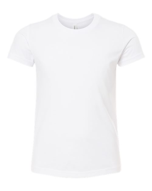 BELLA + CANVAS 3001YCVC, Youth Cvc Jersey Tee, Solid White Blend