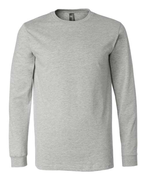 BELLA + CANVAS 3501CVC, Heather Cvc Long Sleeve Tee, Athletic Heather