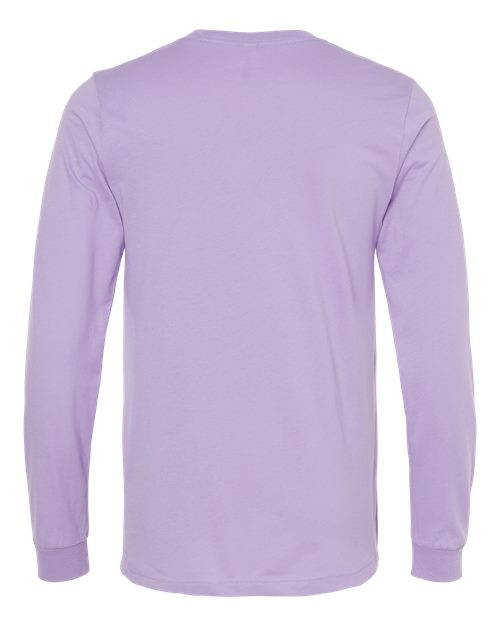 BELLA + CANVAS 3501, Unisex Jersey Long Sleeve Tee, Dark Lavender