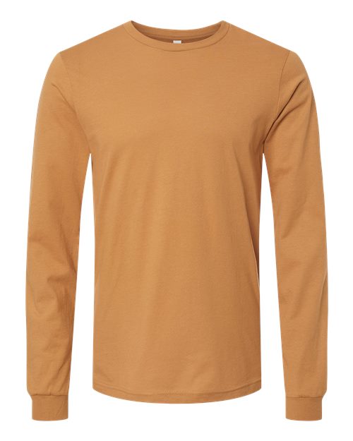 BELLA + CANVAS 3501, Unisex Jersey Long Sleeve Tee, Toast