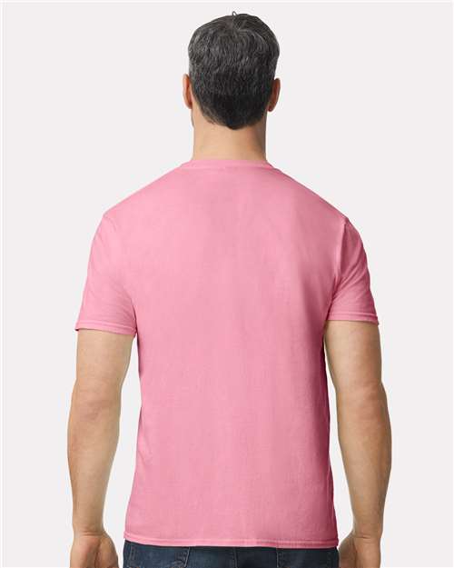 Gildan 980, Unisex Softstyle Lightweight T-shirt, Charity Pink