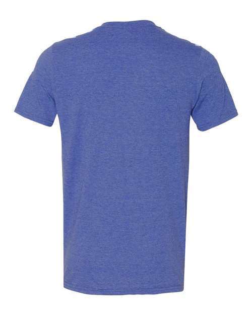 Gildan 980, Unisex Softstyle Lightweight T-shirt, Heather Blue
