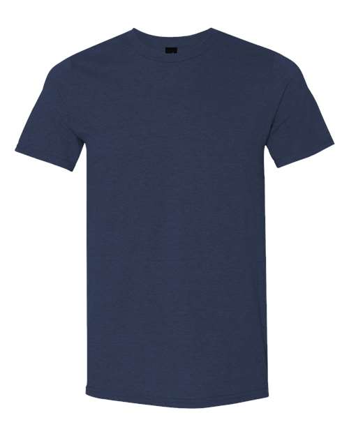 Gildan 980, Unisex Softstyle Lightweight T-shirt, Heather Navy
