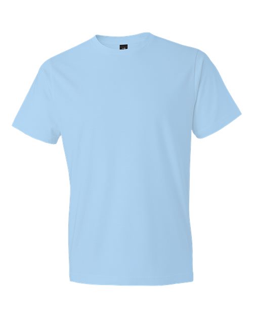 Gildan 980 Unisex Softstyle® Lightweight T-Shirt Baby Blue Cotton Cotton-Poly Blend Lightweight Polyester Premium Regular Fit Short Sleeves Side-Seamed T-Shirts Tear-Away Label Tops Womens Womens Tops Woven Shirts
