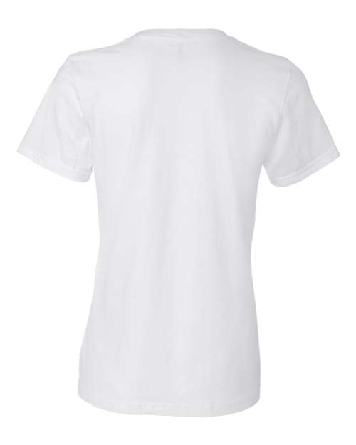 Gildan 880 Women's Softstyle® Lightweight T-Shirt Cotton Cotton-Poly Blend Lightweight Polyester Premium Short Sleeves Side-Seamed Slim Fit T-Shirts Tear-Away Label Tops Womens Womens Tops Woven Shirts