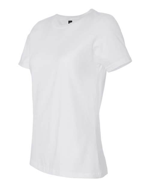 Gildan 880 Women's Softstyle® Lightweight T-Shirt Cotton Cotton-Poly Blend Lightweight Polyester Premium Short Sleeves Side-Seamed Slim Fit T-Shirts Tear-Away Label Tops Womens Womens Tops Woven Shirts