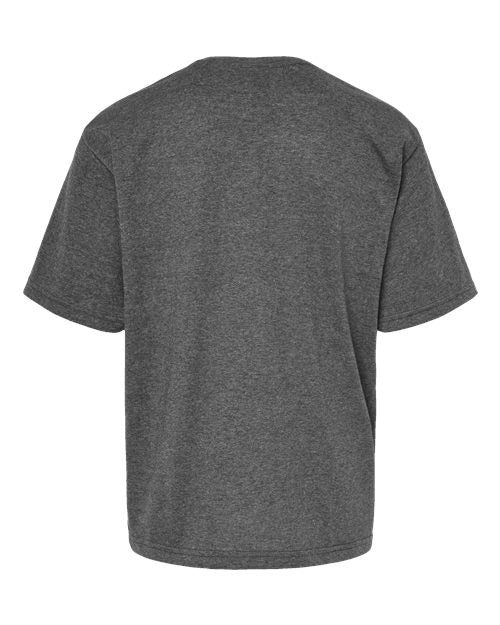 M&O 4850, Youth Gold Soft Touch T-shirt, Dark Heather