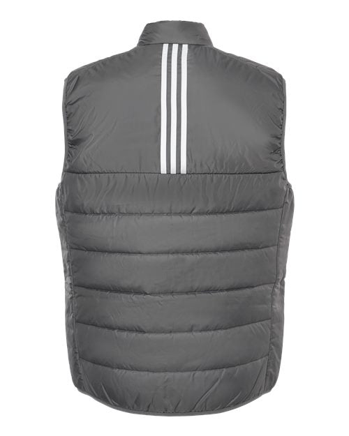 Adidas A572, Men's Puffer Full-zip Vest, Grey Five