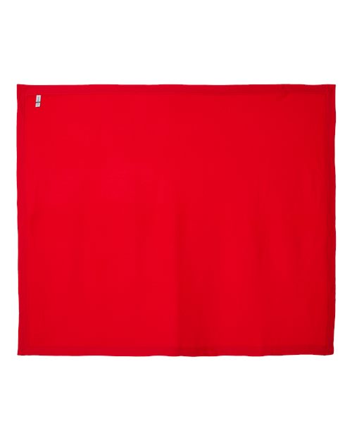 Gildan 18900, Heavy Blend Fleece Stadium Blanket, Red