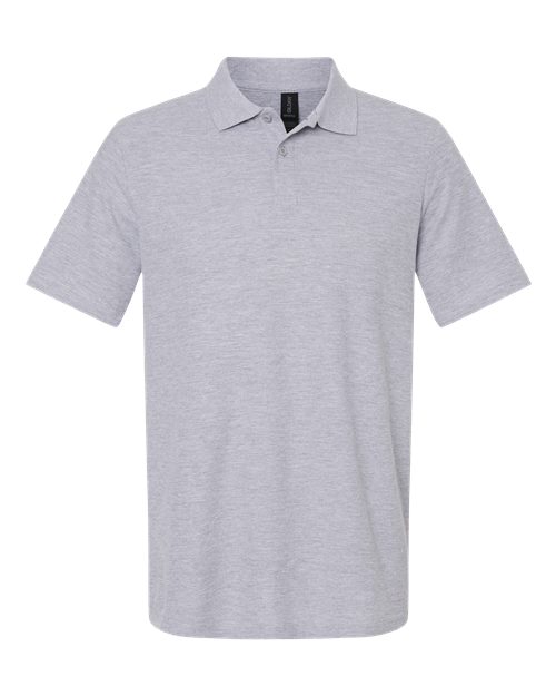 Gildan 64800, Unisex Softstyle Pique Polo, Sport Grey