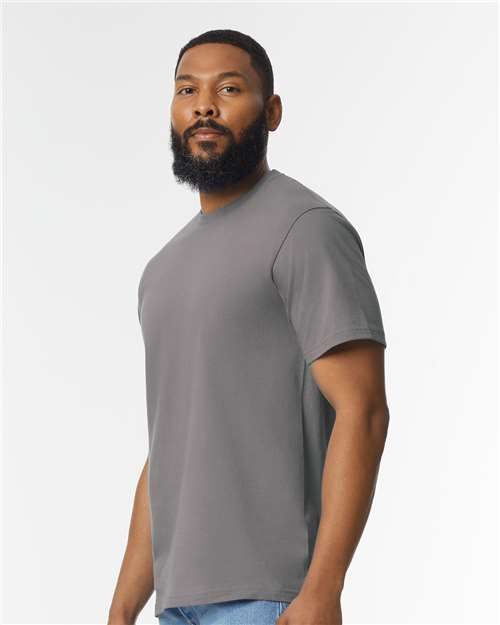 Gildan 65000, Unisex Softstyle Midweight T-shirt, Charcoal
