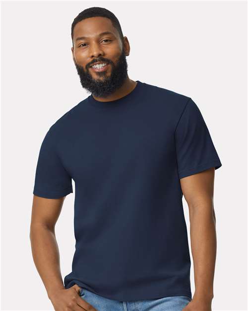 Gildan 65000, Unisex Softstyle Midweight T-shirt, Navy