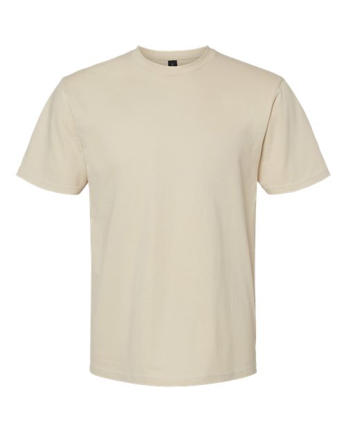 Gildan 65000, Unisex Softstyle Midweight T-shirt, Sand