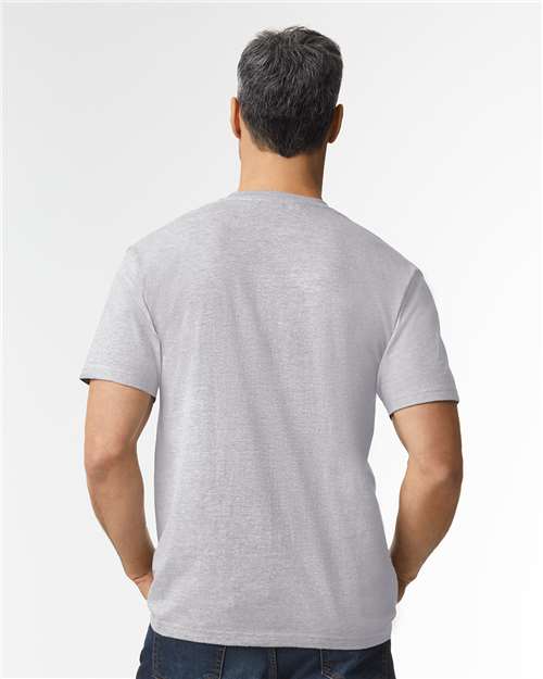Gildan 65000, Unisex Softstyle Midweight T-shirt, Sport Grey