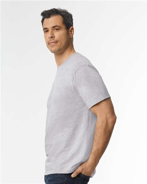 Gildan 65000, Unisex Softstyle Midweight T-shirt, Sport Grey