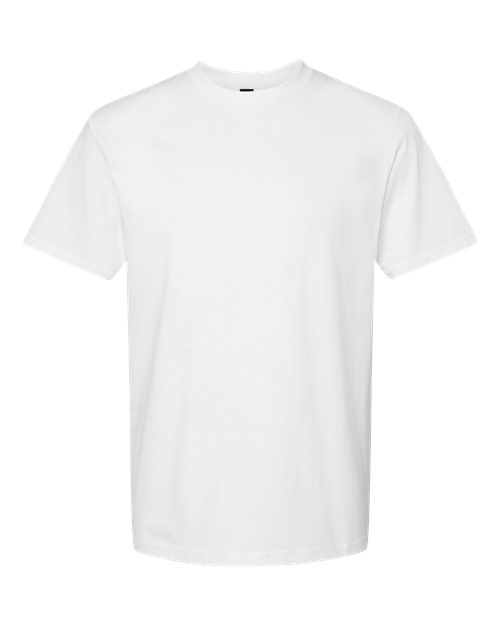 Gildan 65000, Unisex Softstyle Midweight T-shirt, White