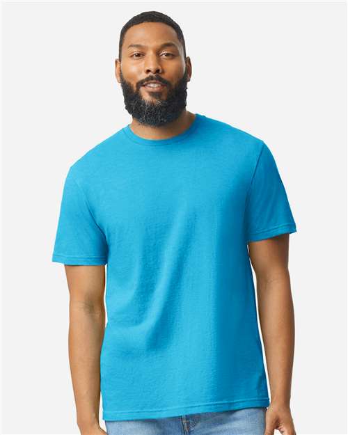 Gildan 64000CVC, Unisex Softstyle Cvc T-shirt, Caribbean Mist