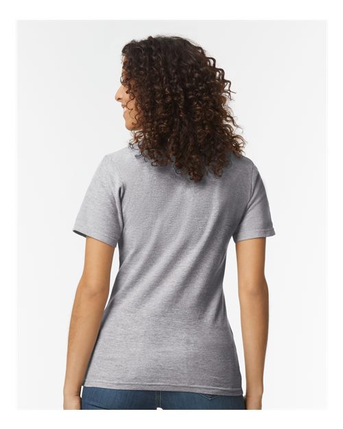 Gildan 64800L, Women's Softstyle Pique Polo, Sport Grey