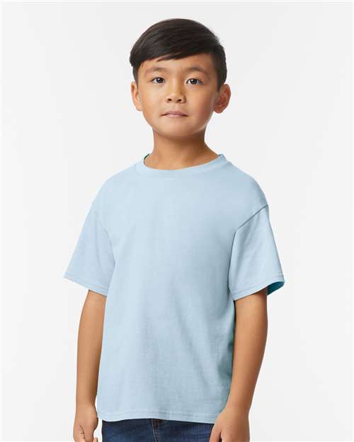 Gildan 65000B, Youth Softstyle Midweight T-shirt, Light Blue