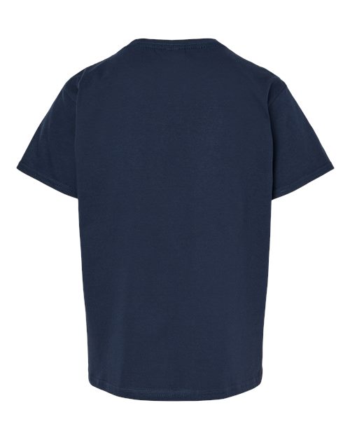 Gildan 65000B, Youth Softstyle Midweight T-shirt, Navy