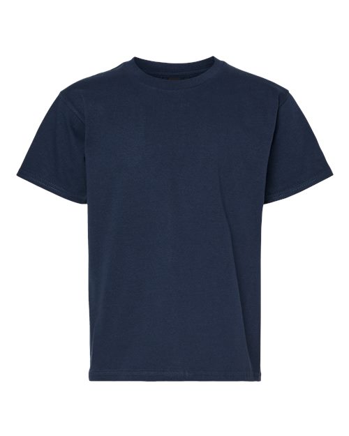Gildan 65000B, Youth Softstyle Midweight T-shirt, Navy