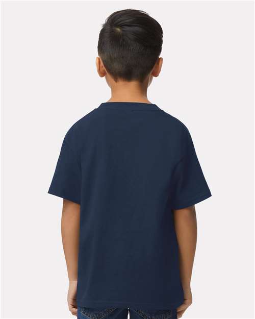Gildan 65000B, Youth Softstyle Midweight T-shirt, Navy