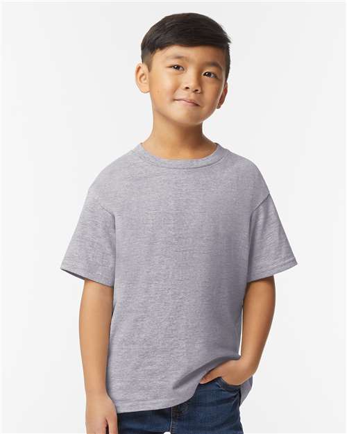 Gildan 65000B, Youth Softstyle Midweight T-shirt, Sport Grey