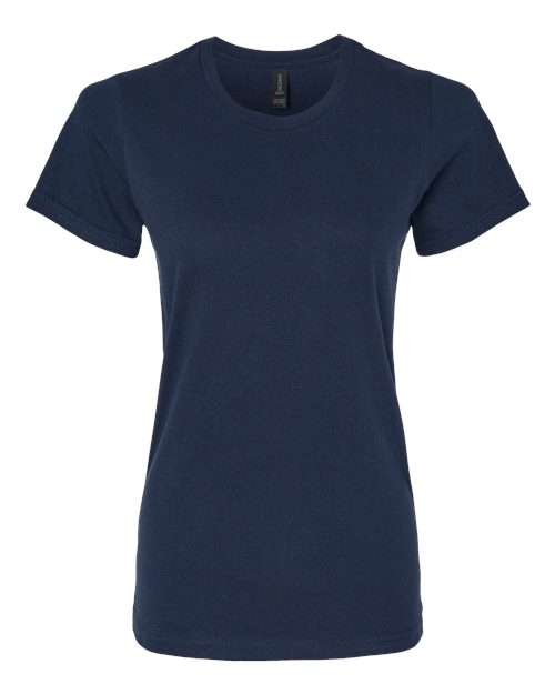Gildan 65000L Women's Softstyle® Midweight T-Shirt Cotton Cotton-Poly Blend Midweight Moisture-Wicking Polyester Premium Short Sleeves Side-Seamed Slim Fit Sport / Athletic T-Shirts Tear-Away Label Tops Womens Womens Tops Woven Shirts