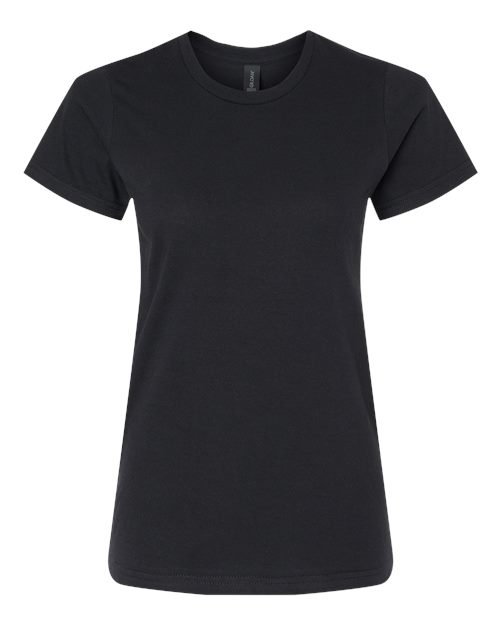 Gildan 65000L, Women's Softstyle Midweight T-shirt, Pitch Black