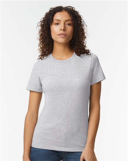 Gildan 65000L, Women's Softstyle Midweight T-shirt, Sport Grey