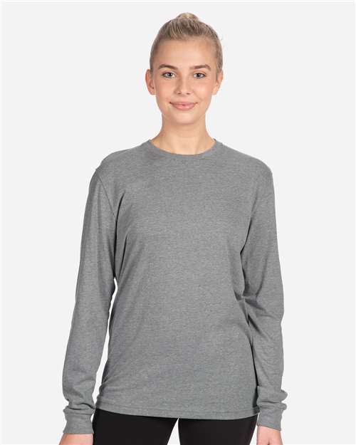 Next Level 6211, Unisex Cvc Long Sleeve Tee, Dark Heather Grey