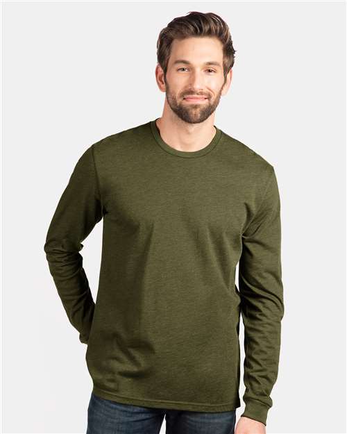 Next Level 6211, Unisex Cvc Long Sleeve Tee, Military Green
