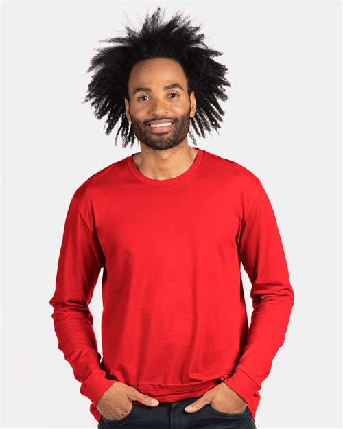 Next Level 6211, Unisex Cvc Long Sleeve Tee, Red
