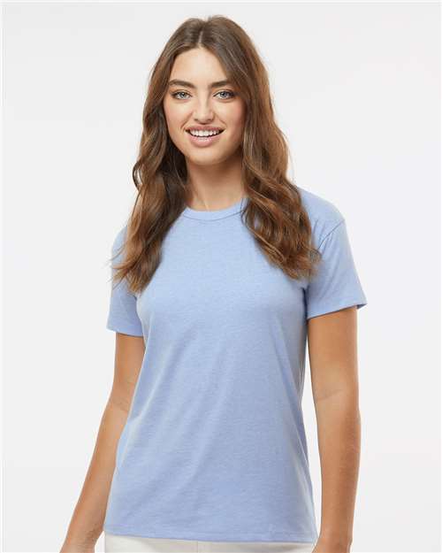 Next Level 6600, Women's Cvc Relaxed Tee, Heather Columbia Blue
