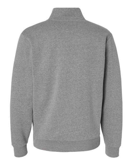 Next Level 9643, Unisex Fleece Quarter-zip Pullover, Heather Grey