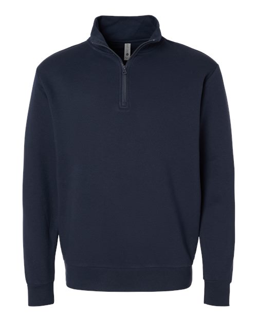 Next Level 9643, Unisex Fleece Quarter-zip Pullover, Midnight Navy