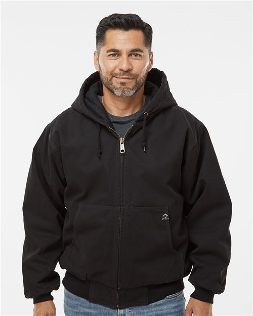 Men's Cheyenne Boulder Cloth™ Hooded Jacket with Tricot Quilt Lining - - 1046 - Toronto Screen Printing- Color