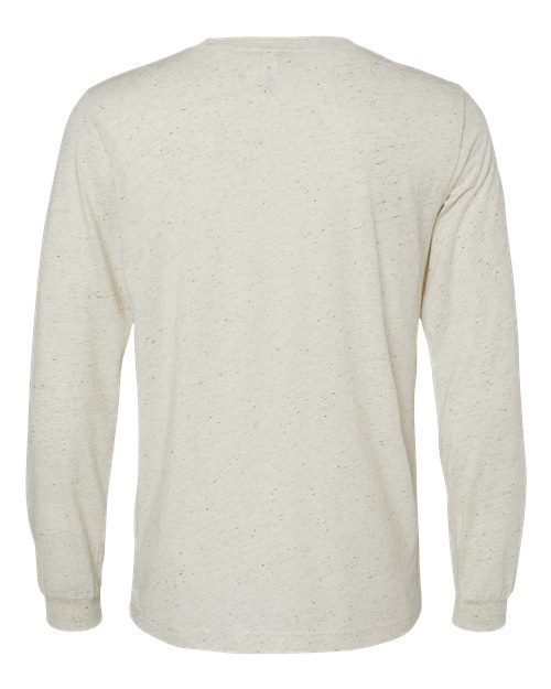 BELLA + CANVAS 3513, Unisex Triblend Long Sleeve Tee, Oatmeal Triblend
