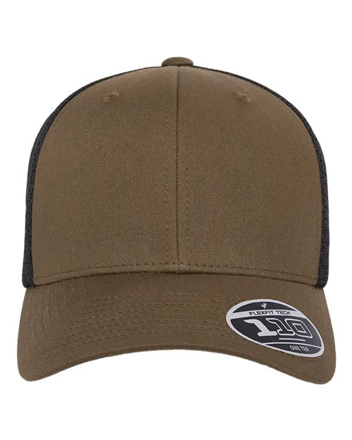 Flexfit 110M, 110 Mesh-back Cap, Coyote Brown/ Black