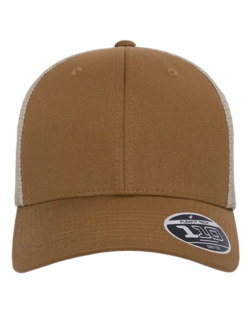 Flexfit 110M, 110 Mesh-back Cap, Caramel/ Khaki