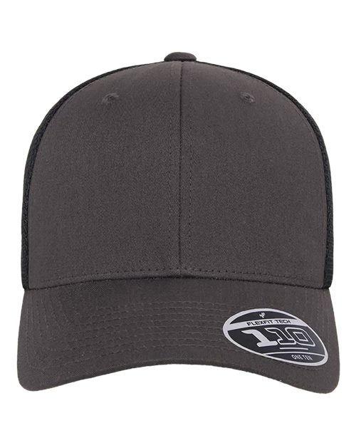 Flexfit 110M, 110 Mesh-back Cap, Charcoal/ Black
