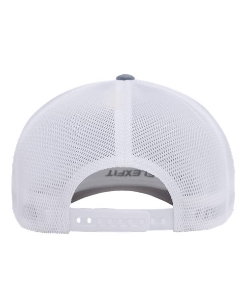 Flexfit 110M, 110 Mesh-back Cap, Heather Grey/ White